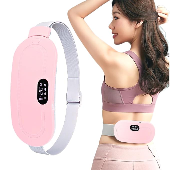 Wireless Heating Belt for Period Pain Relief – Adjustable Smart Warm Belt with 3 Heat Levels & Rechargeable Battery