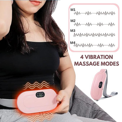 Wireless Heating Belt for Period Pain Relief – Adjustable Smart Warm Belt with 3 Heat Levels & Rechargeable Battery