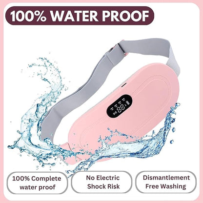 Wireless Heating Belt for Period Pain Relief – Adjustable Smart Warm Belt with 3 Heat Levels & Rechargeable Battery