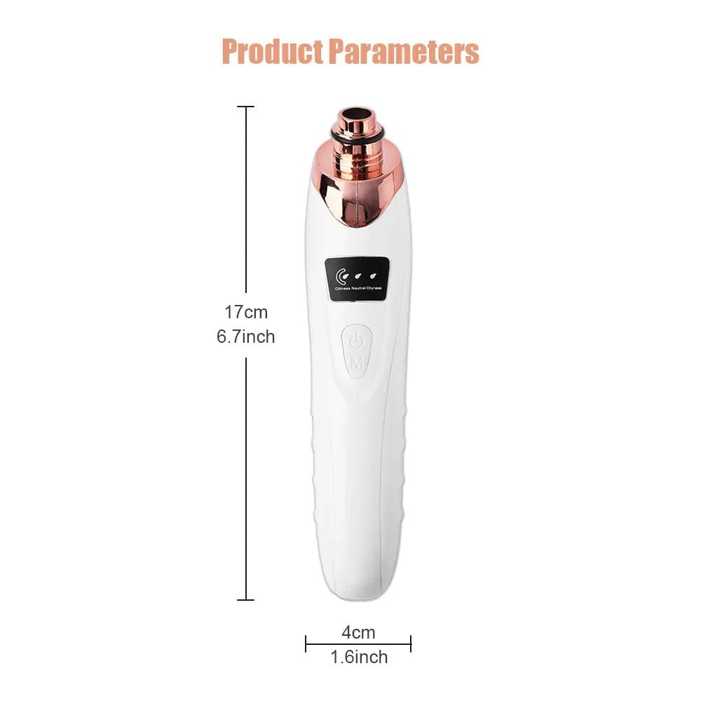 Multi-Functional Blackhead Remover Pore Vacuum with 5 Replaceable Tips