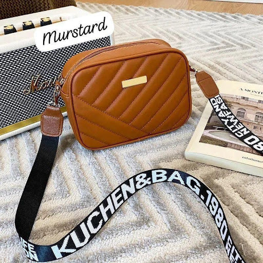 Trendy Crossbody Bag for Women – PU Leather Shoulder Sling Bag with Adjustable Strap