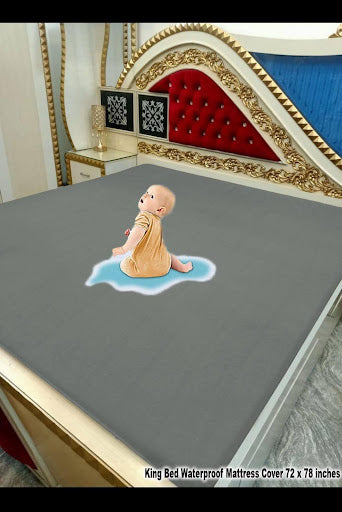 King Size Waterproof Mattress Protector – Fitted Cotton Terry Bed Cover Pakistan