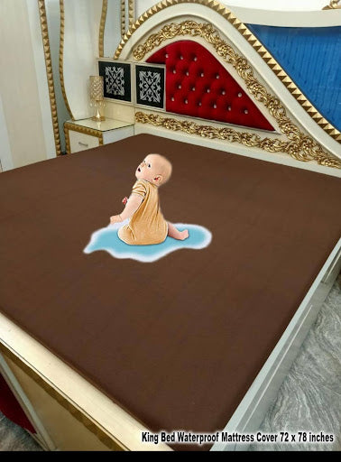 King Size Waterproof Mattress Protector – Fitted Cotton Terry Bed Cover Pakistan