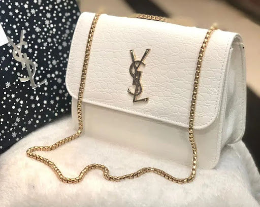 YSL Crossbody Bag for Women – Designer Inspired Shoulder Bag with Gold Chain