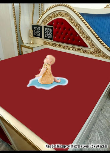 King Size Waterproof Mattress Protector – Fitted Cotton Terry Bed Cover Pakistan